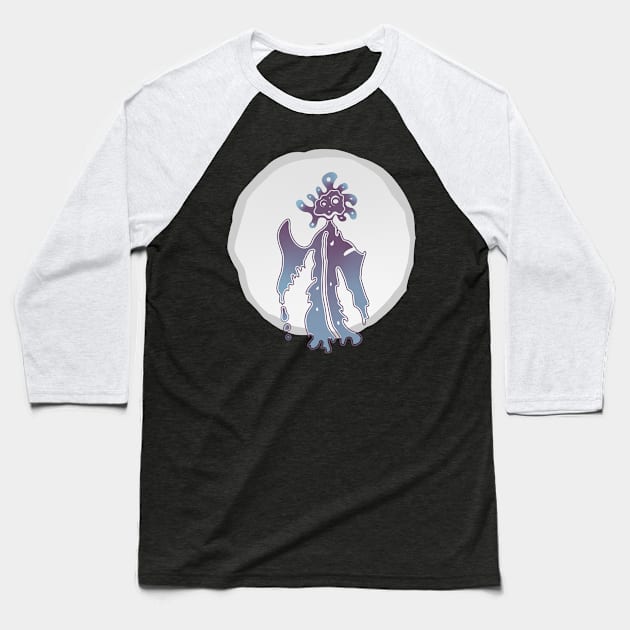 Cosmic Mystic Creature Baseball T-Shirt by BICKOVSTUDIO